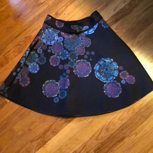 Cynthia Rowley A-Line Scuba Skirt with Pockets